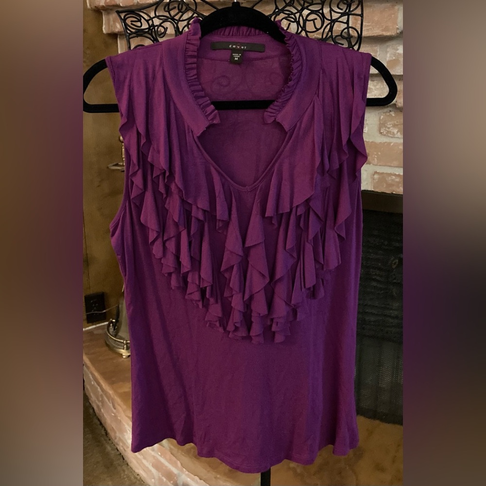 Fever Deep Purple Layered Blouse